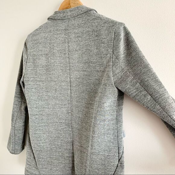 TOPSHOP Stretch Knit Grey Casual Open Blazer - Picture 10 of 12